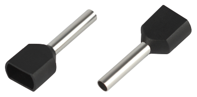 Наконечник-гильза с изолированным фланцем (упаковка 50 шт.) NO-225-102 (двойной) НШвИ(2) 1,5-12