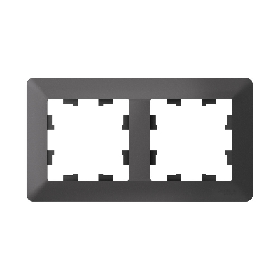 ATLASDESIGN AIR 2-постовая РАМКА, БАЗАЛЬТ/дымчатый черный