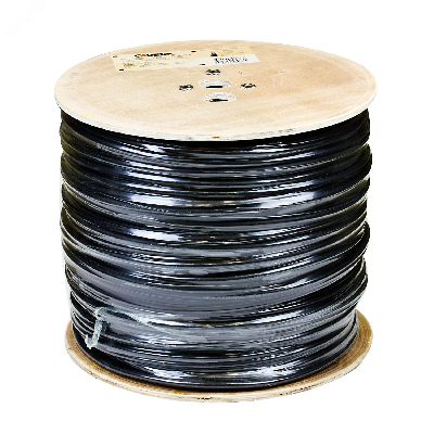 Кабель коаксиальный RG-6M CADENA (стальной трос 1.16 мм ) чёрный