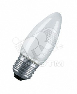 Лампа накаливания декоративная ДС 40вт B35 230В E27 (свеча) Osram