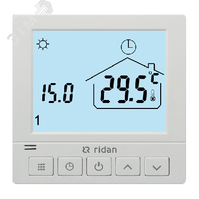Комнатный термостат WT-R, программируемый, электронный, встраиваемый