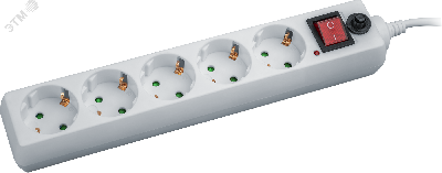Фильтр сетевой NSP-05-180-ESC-3х0.75 5 гнезд (1.8м)