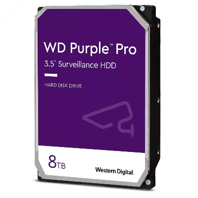 Жесткий диск 8TB Purple 3.5'', SATAIII, 5640 об/мин, 256 МБ