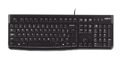 Клавиатура черная K120, USB, черная