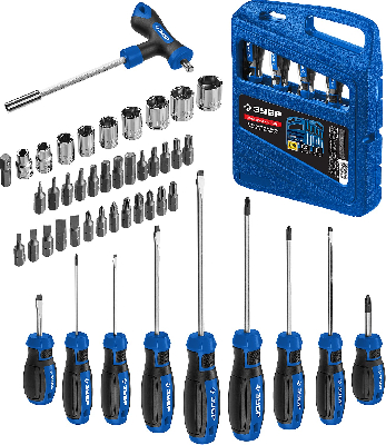 Набор отверток с насадками 46 шт, Профессионал-46