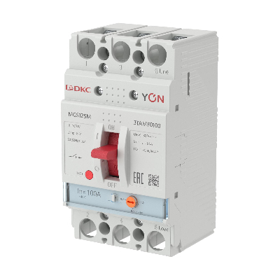 Выключатель автоматический YON MGS125 3P 80-100 A 25 kA