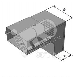 Короб угловой вниз У1108 УХЛ2.5