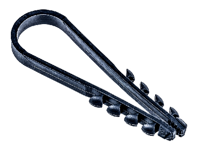 Дюбель-хомут 11-18мм для круглого кабеля нейлон черный (25шт/упак) IEK