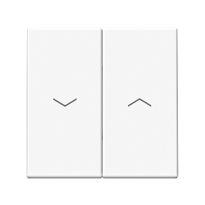 ARTGALLERY 2-клавишный ВЫКЛЮЧАТЕЛЬ ДЛЯ ЖАЛЮЗИ, 2х сх.4, 10А, механизм, быстрозажимные клеммы, БЕЛЫЙ