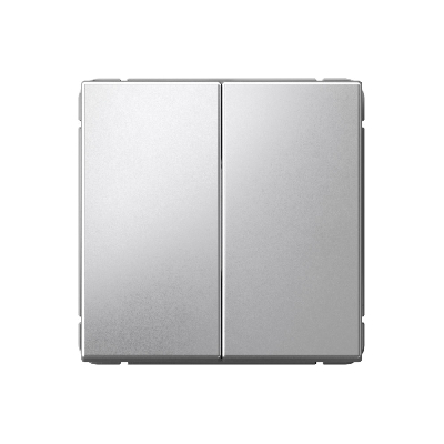 ARTGALLERY 2-клавишный ВЫКЛЮЧАТЕЛЬ, 10АХ, механизм, быстрозажимные клеммы, АЛЮМИНИЙ