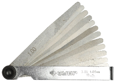 Набор ''Мастер'' Щупы автомобильные, 0,05 - 1,00мм, 13шт