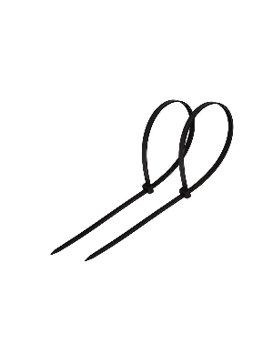 Хомут-стяжка кабельная нейлоновая 400x7,6 мм, черная, 100 шт