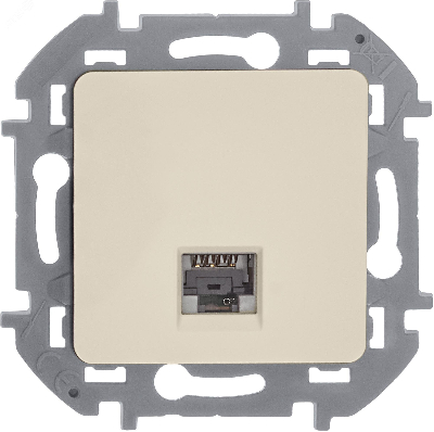 INSPIRIA розетка информационная RJ 45  категория 5e UTP  слоновая кость
