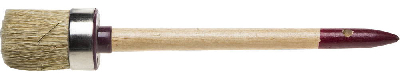 Кисть круглая ''УНИВЕРСАЛ - МАСТЕР'', светлая щетина, деревянная ручка, №10, 40мм