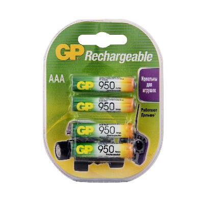 Аккумулятор перезаряжаемый GP 95AAAHC AAA, емкость 950 мАч