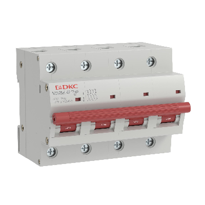 Выключатель автоматический модульный YON max типа MD125H, 10кА, 4 полюса, хар-ка C, 100А