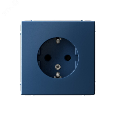 ARTGALLERY розетка с заземлением со шторками, 16А, механизм, аквамарин