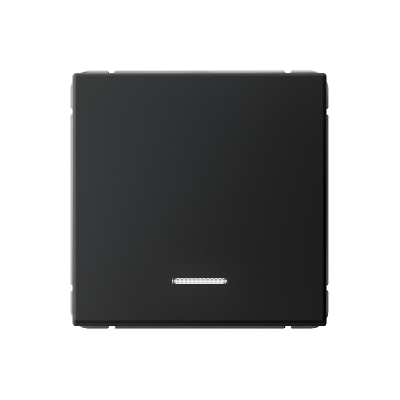 ARTGALLERY 1-клавишный ВЫКЛЮЧАТЕЛЬ с подсветкой, 10АХ, механизм, быстрозажимные клеммы, КАРБОН