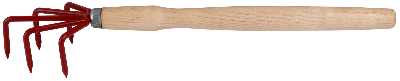Рыхлитель с деревянной ручкой 5 зубьев