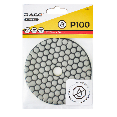 Круг алмазный гибкий шлифовальный Р100 100 мм черепашка для керамогранита АГШК сухое шлифование