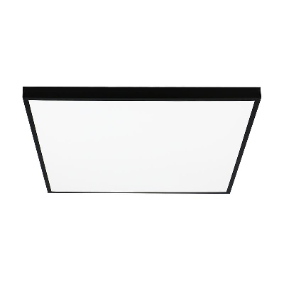 Светильник светодиодный ДВО-40w 588х588х25 6500K опаловый Грильято IP40 4200Лм черный