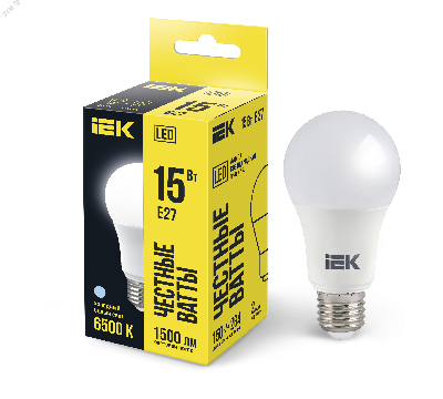 Лампа светодиодная LED 15вт Е27 дневной ECO