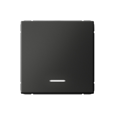 ARTGALLERY 1-клавишный ВЫКЛЮЧАТЕЛЬ с подсветкой, 10АХ, механизм, быстрозажимные клеммы, БАЗАЛЬТ