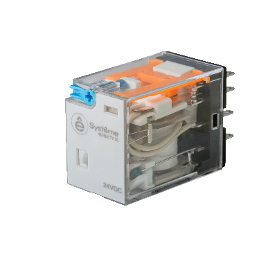 Реле 5 A 4CO 24 VDC тест кнопка LED