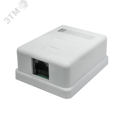Розетка компьютерная 8P8C (RJ-45). UTP. Cat.5e. 1 порт (DIY)