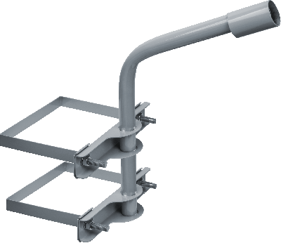 Кронштейн NSB-02-350-500-GR с 2 хомутами