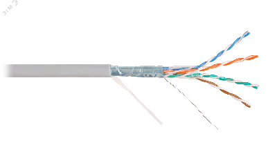 Витая пара СORDLINE F/UTP 4 пары 5e Сu одж.       24AWG(0,51мм) вн.PVC сер.305м