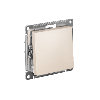 ATLASDESIGN Перекрестный ПЕРЕКЛЮЧАТЕЛЬ, сх.7, 10АХ, быстрозажимные клеммы, БЕЖЕВЫЙ