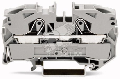 Клемма двухпроводная проходная 0.5-16(25)мм.кв. на DIN рейку