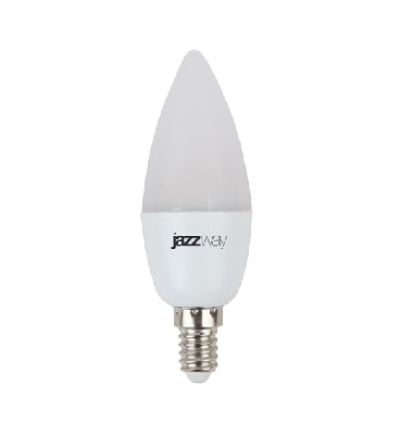 Лампа светодиодная LED 9w E14 4000K свеча Jazzway
