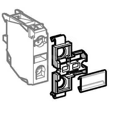 Держатель маркировки для эл. бл. ZBZ001