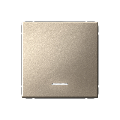 ARTGALLERY 1-клавишный ВЫКЛЮЧАТЕЛЬ с подсветкой, 10АХ, механизм, быстрозажимные клеммы, ШАМПАНЬ