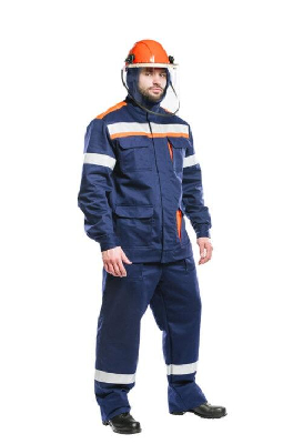 Костюм летний для защиты от термических рисков электрической дуги СП02-ЛIV, 47.8 кал/см2 (куртка+брюки), р. 112-116/170-176