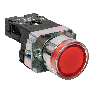 Кнопка BA42 с подсветкой 24В красная NC PROxima