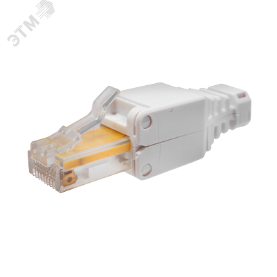 Коннектор 8P8C U/UTP Cat.5e (RJ-45) безынструментальный (DIY)