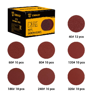 Набор шлифовальных кругов SD72 (P40, P60, P80, P120, P180, P240, P320), 125 мм, 72 шт