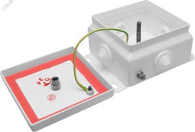 Коробка монтажная электротехническая общего назначения КМ IP54-1010 (без DIN рейки) из оцинкованной стали 4 ввода