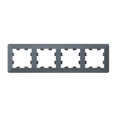 ATLASDESIGN AIR 4-постовая РАМКА, ГРИФЕЛЬ/дымчатый черный