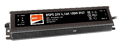 Драйвер для светодиодный ленты BSPS 24V 4,16A=100W IP67