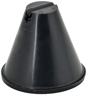 Держатель проводника круглого 8-10 мм для плоской кровли h 100 мм пластик с бет