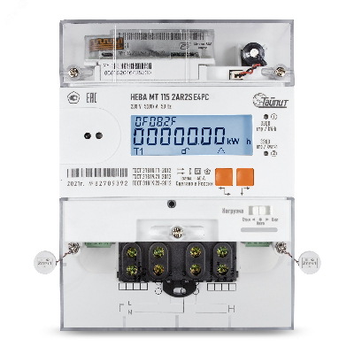 Счётчик электроэнергии однофазный НЕВА МТ 115 2AR2S E4PC 5(80)A 77 регион