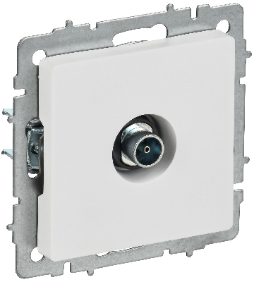 BRITE Розетка TV оконечная РТВ11-0-БрАБ арктический белый IEK