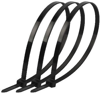 Стяжка кабельная нейлоновая (хомут) 4.8 х 300 мм чёрная (100 шт/уп) Simple NO-224-202