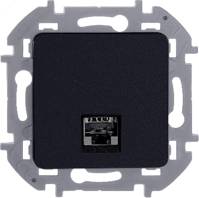 INSPIRIA розетка информационная RJ 45  категория 5e  UTP антрацит