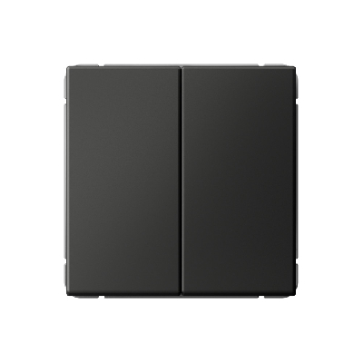 ARTGALLERY 2-клавишный ВЫКЛЮЧАТЕЛЬ, 10АХ, механизм, быстрозажимные клеммы, БАЗАЛЬТ