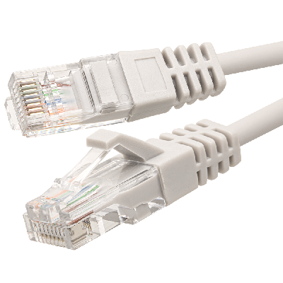 Патч-корд UTP 5e 4x2 26AWGCu LSZH серый 0.3м
